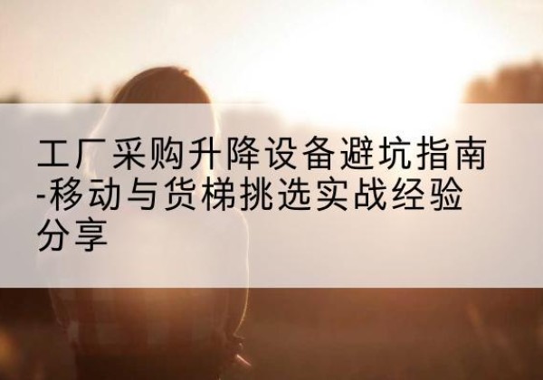 石河子移动式升降机怎么选-工厂采购升降设备避坑指南-移动与货梯挑选实战经验分享